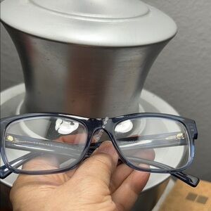 Versace Translucent Blue Glasses Frame w/Prescription